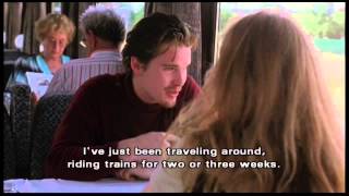 Before Sunrise clip2 quotSo Im the crude dumb vulgar Americanquot [upl. by Yssim]