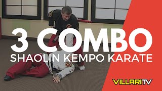 3 Combination  Shaolin Kempo Karate  Villaris Martial Arts [upl. by Ocsecnarf]