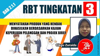 RBT TINGKATAN 3  PENGHASILAN PRODUK 211 [upl. by Ycnalc]