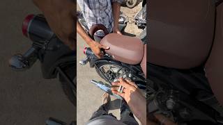 Royal Enfield backrest upgrade Style aur comfort ek saath shorts shortsfeed minivlog Classic350 [upl. by Yekram]