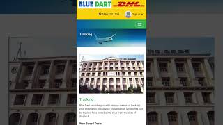 Blue Dart courier tracking Kaise kare  How to track blue dart courier shipment online [upl. by Galasyn]