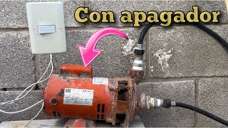 Como poner un apagador a una bomba de agua [upl. by Nogaem]