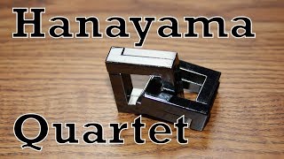 Hanayama Quartet Easy to Follow Full Solution [upl. by Shaylah]