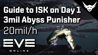 EVE Online  Easy ISK on Day 1 in Abyss Punisher 20milh [upl. by Atorod]