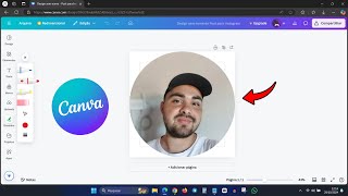 COMO DEIXAR A FOTO REDONDA NO CANVA PELO PC [upl. by Gnohp299]