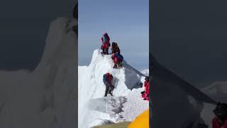 Climbers stranded on Mount Everest after cornice collapses [upl. by Yllatan]