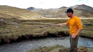 Fishing for trout Cordillera Huayhuash [upl. by Kelton]