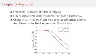 Butterworth Filter  04  Design Example [upl. by Tima]