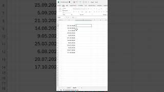 Excelde tarihler haftanın hangi gününe denk geliyor bulmak excel exceltricks exceltips [upl. by Klos]