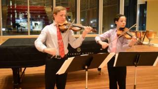 De Beriot  Duo Concertant for Two Violins No 1 Op 57 1st movement [upl. by Nye]