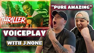 VoicePlay  Thriller Reaction  This Was Amazing 🎤🧟‍♂️ [upl. by Eimmas]