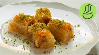 BAKLAVA YUFKASINDAN KADAYIF SARMA TARİFİ  HAZIR YUFKADAN BAKLAVA TARİFİ [upl. by Sandstrom283]