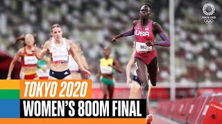 Womens 800m final 🏃‍♀️  Tokyo Replays [upl. by Cinnamon892]