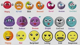 List of Emotions and Feelings  Feeling Words and Emotion Vocabulary Words [upl. by Demetris]