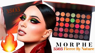 Morphe 3503 Fierce By Nature Palette Review  Swatches [upl. by Eladnek]