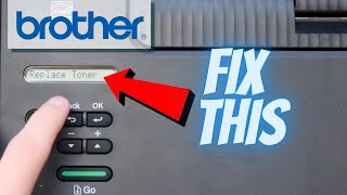 Brother HL L2350DW Replace Toner Error Menu Bypass Settings Fix  Laser Printer Troubleshooting [upl. by Eixor375]