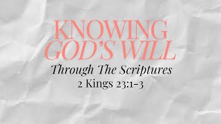 Knowing Gods Will Through the Scriptures  Manship Chapel Evening Service Recorded 912024 [upl. by Acinahs]