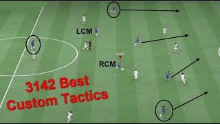 3142 Best Custom Tactics amp Creating Chances  FIFA 22 Best Formation Ever [upl. by Skoorb608]