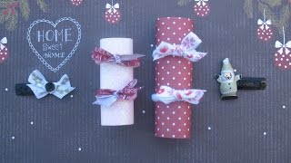 DIY  Customiser des chouchous pour cheveux idée cadeau Noël fille HD [upl. by Orlene]