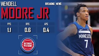 DETROIT PISTONS Wendell Moore Jr ᴴᴰ [upl. by Nemzaj]