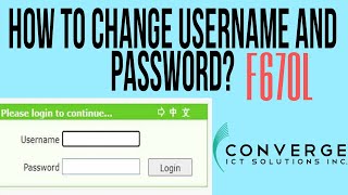 How to Change Password in Converge  YhanRech Vlog [upl. by Oicnanev890]