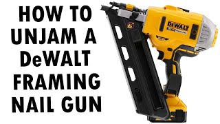 How To UnJam a Dewalt Framing Nailgun [upl. by Alexina371]