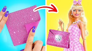 STUNNING BARBIE HACKS ❤️ Turn Trash into Glam Doll Makeover [upl. by Saraann]