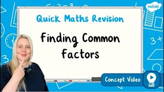 How Do You Find Common Factors  KS2 Maths Concept for Kids [upl. by Narib691]