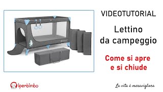 Video Tutorial  Come si apre e si chiude un lettino da viaggio [upl. by Upton]