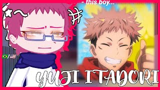 •Parents Itadori react to  Itadori Yuji Jujutsu Kaisen•  gacha club 🇧🇷🇺🇸 [upl. by Hsima]