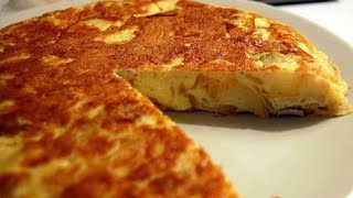 Are There Onions Eggs and Potatoes👉SPANISH Omelette RECIPE🤌 [upl. by Eey]