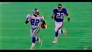 1995  Emmitt Smith Scores TD on 1st Carry of 95  MNF Cowboys vs Giants  941995 [upl. by Jefferey523]