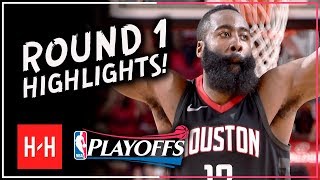 James Harden MVP Full ROUND 1 Highlights vs Minnesota Timberwolves  All GAMES  2018 Playoffs [upl. by Gnilrad]