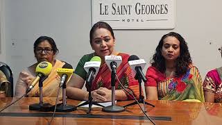 Propos insultants de Kobita Jugnauth contre Nandini Singla le Hindu Ladies Council face à la presse [upl. by Fifine22]