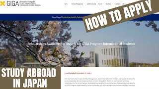 Keio University GIGA Scholarships for International Students 20222023 [upl. by Iaj]