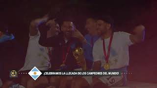 Los Campeones del Mundo llegaron al predio de la AFA [upl. by Anivel]