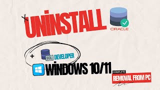 Uninstall Oracle from your PC completely windows 1011 [upl. by Mercado50]