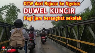 OTW dari Duwel Sukorejo Rejoso ke Kuncir Ngetos Nganjuk jam berangkat sekolah [upl. by Valerye]