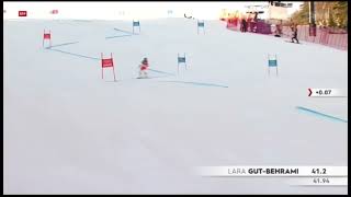 Lara GutBehrami  1 Run  Riesenslalom Killington 2022 [upl. by Jeremias199]