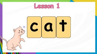 CVC Reading Practice Lesson 1 for Preschool Kindergarten And Grade 1  CVC Words with Short a [upl. by Olra328]