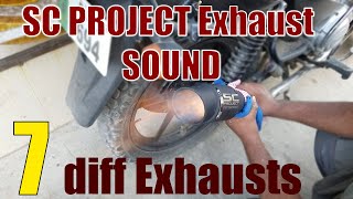 SC Project Exhaust Sound on Yamaha YBR Motorcycle [upl. by Eimot]