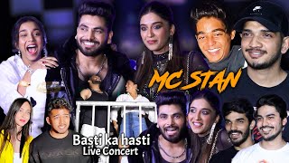 Basti Ka Hasti  MC STAN LIVE CONCERT  Full Video  Munawar FaruquiSumbulShivNimritScoutKaash [upl. by Aekan3]