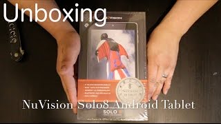 Unboxing NuVision Solo 8 Android Tablet [upl. by Nathalia]