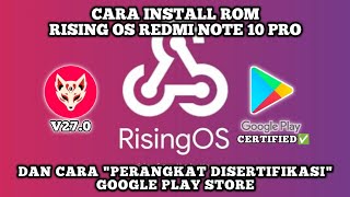 Lengkap‼️Cara Install Rom Rising OS Sweet  Cara quotPerangkat Disertifikasiquot On Google Play Store [upl. by Morel]