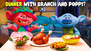 Guess Did It Happen In Trolls Movies Combination  Dinner With Branch And Poppy [upl. by Ellohcin]