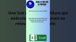 Quest ce quune Sub en VBA excel exceltips exceltricks [upl. by Chesna970]