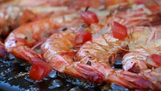 Recette  Gambas marinées à la plancha [upl. by Madox]