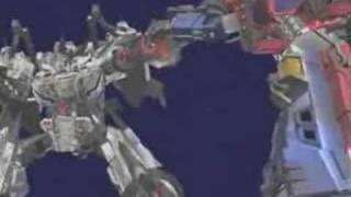 Transformers Cybertron Optimus Prime vs Galvatron [upl. by Baerl]