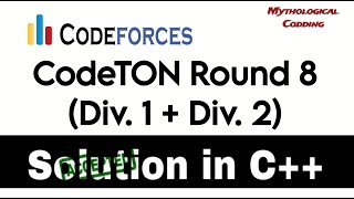 CodeTON Round 8 Div 1  Div 2  Problem Solution  A Farmer Johns Challenge in C Bangla [upl. by Paley]