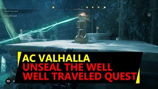 Unseal The Well AC Valhalla  How to solve sunstone puzzle in Well Traveled Quest [upl. by Cleveland672]